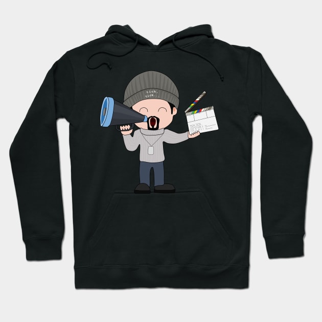 Director Lin cartoon | LMM Hoodie by myorangerock